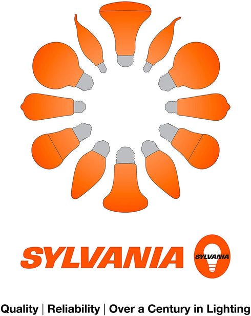 SYLVANIA Halogen A19 Light Bulb, 9W=60W Equivalent, E26 Medium Base, 600 Lumens, 100 CRI, 2700K Soft White - 4 Pack (50005)