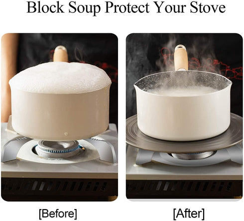 ROCKURWOK Heat Diffuser for Gas Stove, Aluminum Heat Diffuser, Defrosting Tray Thawing Plate for Frozen Food, Energy Saving Heat Conducting Plate, 9.5"