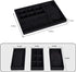VIEFIN Jewelry Organizer Jewelry Box For Women Girls, Earring Organizer Ring Bracelet Holder Travel Jewelry Case, Velvet Stackable Necklace Jewelry Gift Boxes Dishes Display Trays Closet Storage For Teen Girls Kids Men - 3 in 1, Black