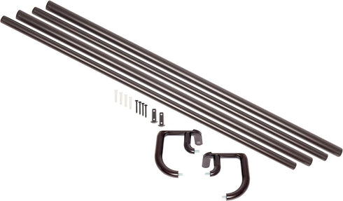 Umbra 1005892-797-REM Twilight Double Curtain Rod Set Wrap Around Design is Ideal for Blackout or Room Darkening Panels, 48-88 Inch (122-224cm), Dark Bronze