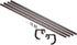Umbra 1005892-797-REM Twilight Double Curtain Rod Set Wrap Around Design is Ideal for Blackout or Room Darkening Panels, 48-88 Inch (122-224cm), Dark Bronze