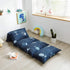 Mengersi Galaxy Kids Floor Pillow Case Bed Cover, Boys Toddler Floor Pillow Cover, Requires 5 Pillows (Pillows Not Included) (King(Cover Only), Navy)