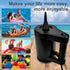 WEEFEESTAR Electric Air Pump, Air Pump for Inflatables Balloon Pump 2 in 1 Quick Inflator Deflator with 5 Nozzles for Pool Floats Air Mattress Air Bed Floaties Balloons Party Decoration (350W)