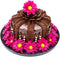 Pastry Tek 12 Inch x 1/2 Inch Thick Cake Drum, 1 Covered Edge Cake Board - Round, Grease Resistant, Black Cardboard Thick Cake Base, Durable, For Parties Or Catering - Restaurantware