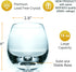 MOFADO Crystal Stemless Wine Glasses - Classic Elegance - 15oz (Set of 4) - Hand Blown Crystal in a Luxury Gift Box - For Red and White Wine - Beautiful Gift for Any Occasion