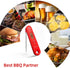 Smart Guesser Digital Meat Thermometer with Backlight for Kitchen Cooking-Instant Read Food Thermometer for Meat, Deep Frying, Baking,Grilling BBQ-Pink, (UIE-OT-104)