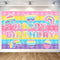Pop Birthday Party Decorations,Macaron Pastel Pop Push Backdrop 5x3Ft for Girls Boys Kids Adults Rainbow Popper Pop Fidget Toy Birthday Party Supplies Happy Birthday Banner Photography Background