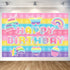 Pop Birthday Party Decorations,Macaron Pastel Pop Push Backdrop 5x3Ft for Girls Boys Kids Adults Rainbow Popper Pop Fidget Toy Birthday Party Supplies Happy Birthday Banner Photography Background