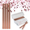 8 Pack Rose Gold Confetti Sticks | Extra Large (14 inch) | TUR Party Supplies | Bulk Colorful Confetti Wands Perfect for Weddings, Birthdays, Bachelorette Parties and Photoshoots | Now with More Confetti! | Flick Wrist to See Confetti Flutter!