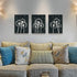 Canvas Wall Art For Living Room Family Wall Decor For Bedroom Kitchen Black And White Pictures Dandelion Flowers Painting Fashion Office Artwork 3 Pieces Framed Canvas Art Bathroom Home Decorations