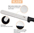 Breezylife Serrated Bread Knife with Sheath, Stainless Steel Bread Cutter for Homemade Bread Cake Bagel and Juicy Tomatoes, 8 inch, Black