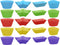 20 Pcs Silicone Baking Cups Reusable Cupcake Liner, Food Grade Safe BPA Free Non Stick Muffin Liners For Baking Cupcake Mold, 4 Shape Multicolor