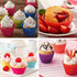 20 Pcs Silicone Baking Cups Reusable Cupcake Liner, Food Grade Safe BPA Free Non Stick Muffin Liners For Baking Cupcake Mold, 4 Shape Multicolor
