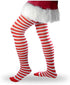 Adult Tights: Red And White Striped