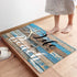 Fangship Indoor Doormat Front Door Welcome Mat Ocean Coastal Starfish Beach Retro Wood Grain Life is Better at The Beach Non Slip Floor Mat Entryway Rug Durable Low-Profile Mat Home Decor- 16" x 24"