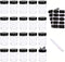 Abgream Plastic Spice Jars - 20 Pack Clear Containers Condiment Pots BPA free with Black Caps, Chalkboard labels, Chalk Marker for Storing Spice, Herbs, Salt, Pepper (5 oz)