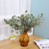 ZHIIHA Pack of 6 Eucalyptus Stems Artificial Silver Dollar Leaves Artificial Greenery Faux Holiday Greens Flower Leaf Arrangement for Home Decor