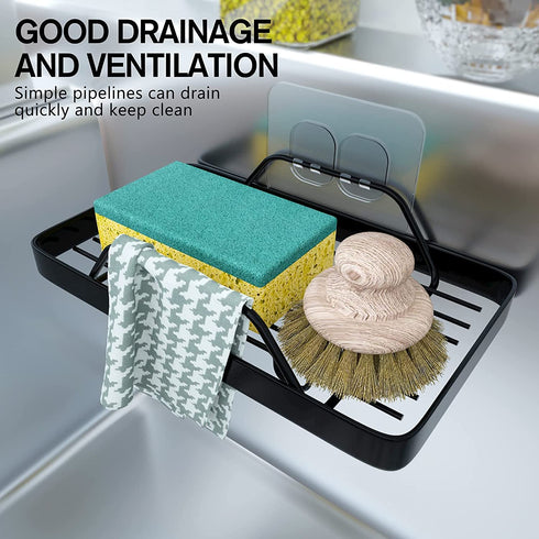 KINCMAX Bar Soap Holder Tray Shower Dish, Wall Mount Bathroom Soap Dishes in Shower Shelf Bathtub Metal Kitchen Sink Rack Sponge Holder Adhesive Soap Caddy Basket Drain Soap Saver Rest Case, SUS304