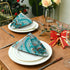 ALAZA Beautiful Juicy Turquoise Marble Cloth Napkins Dinner Napkins Set of 4,Reusable Table Napkins Washable Polyester Fabric for Cocktail Party Holiday Wedding Home Decorative