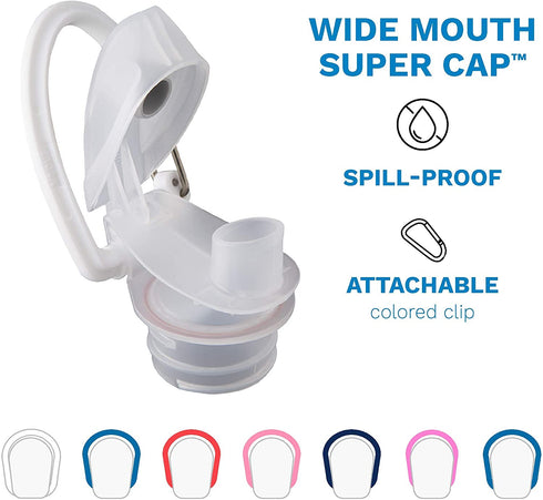 Vapur Solid Flexible Water Bottle - with Carabiner