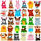 30 Pack Mini Plush Animals Toys Set, Aitbay Cute Small Stuffed Animal Keychain Set for Party Favors, Goodie Bag Fillers, Carnival Prizes for Kids, Prize Box Toy Assortment for Classroom Rewards