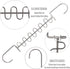 GEFTOL Metal Space Saving Hangers 12 Slots New Version Hanger Magic Cascading Hanger Closet Wardrobe Clothes Organizer(12 Pack)