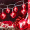 TURNMEON 2Pack 16.4Ft 40Led Valentines Day Decoration for Home Outdoor Valentines Lights Decoration, 8 Mode Heart Lights Valentines Day Decor String Lights Battery Operated for Home