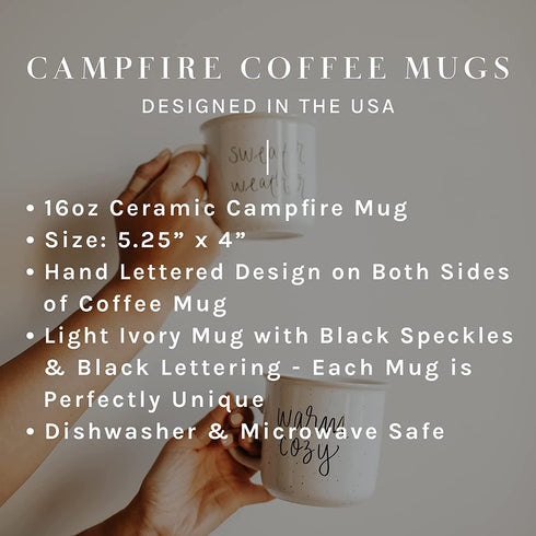 Sweet Water Decor Dog Mom Coffee Mug | Cute 16oz Ceramic Campfire Style Coffee Cup Microwave & Dishwasher Safe | Large Mug For Dog Moms, Pet Owners, Puppy Lovers, and Dog Adoption