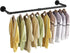 UlSpeed Clothing Rack Wall Mounted, 38.4in Industrial Pipe Wall Hanging Garment Rack, Space-Saving, Heavy Duty Wall Clothes Rack, Multi-Purpose Hanging Bracket for Laundry Room, Closet (Black, 1 Set)