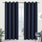 JSFLY Blackout Curtains for Bedroom Thermal Insulated Solid Grommet Window Drapes for Living Room , Set of 2 Curtain Panels 52 W x 84 L inch Long Navy