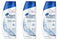 Head and Shoulders Classic Clean Anti-Dandruff Shampoo 3 oz Travel Size (Pack of 3)