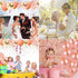 Rose Gold Balloons Party Decorations Supplies Set 35 Pack Include 30 Balloons, 2 Foil Fringe Curtains, 1 Rose Gold Sequin Table Runner, 2 Foil Ribbon for Birthday Party, Wedding,Xmas New Year Festival