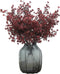 JAKY-Global Babys Breath Fabric Cloth Artificial Flowers 6 Bundle European Fake Silk Plants Decor Wedding Party Decoration Bouquets Real Touch DIY Home Garden (Autumn Red-6pcs)