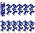 Blue Purple Faux Flowers Blue Orchid Flower Vase Fillers Faux Purple Orchid Wedding Table Centerpieces Filling for Floating Candles Wedding Birthday Party Table Decorations (16 Pieces)