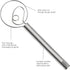 Tovolo Stainless Steel Dough Whisk, 12 Inch