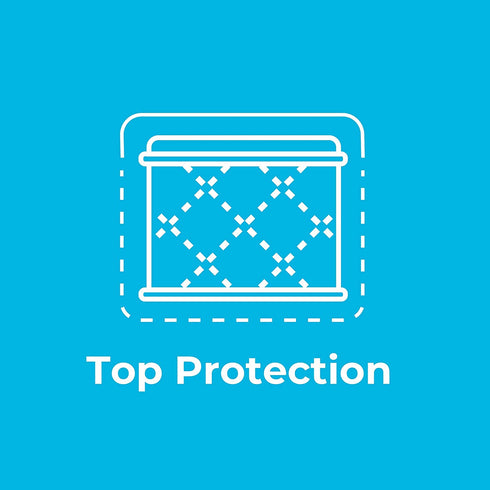 Linenspa Premium Smooth Waterproof Mattress Protector-Vinyl Free Waterproof Mattress Cover, King, White