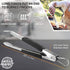 Extra Long (16 Inch) Stainless Steel Tongs For Grilling - Heavy Duty BBQ Utensil with 3-sided Silicone Safety Grips