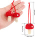 Felt Mushroom Christmas Mushroom Decorations Xmas Hanging Ornament Christmas Tree Ornament Decorations for Christmas Wedding Holiday Daily Life (24 Pieces)