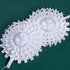 cnomg 12pcs Winter Wonderland Snowflake Party Decorations Set Hanging White Paper Fan Decor Snowflakes Garlands Banner Decoration for Frozen Birthday ChristmasTree New Year Baby Shower Wedding (White)