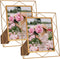 8x10 Picture Frame Set of 2, Metal Frames Fits 8 by 10 Inch Photo Tabletop or Wall Mounting Display