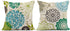 Tarolo Set of 4 Linen Throw Pillow Cover Case Sparklers Floral Patterns Decorative Pillow Cases Covers Home Decor Square 20 x 20 Inches Pillowcases