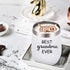 Cpskup Best Ever Grandma and Grandpa Stainless Steel Insulated Wine Tumbler with Lid, Grandparents Christmas Gifts Ideas for Grandma and Grandpa from Grandkids Grandchildren(12 oz, Black and White)