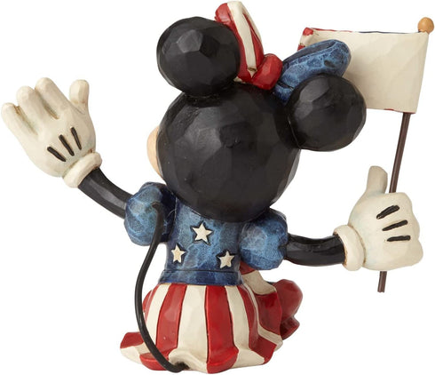 Jim Shore Disney Traditions by Enesco Mini Patriotic Minnie