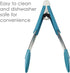 Rachael Ray Lil' Huggers Dishwasher Safe Lazy Locking Cooking Tongs / Salad Serving Tools / Multi Purpose - 2 Piece, Red