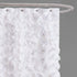 Lush Decor Lucia 72" x 72" Shower Curtain, White