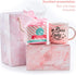 Boss Lady Mothers Day Gifts Basket for Women - 12oz Gold Pink Ceramic Coffee Mug + Funny Socks + Gift Bag - For the Best Boss and Boss Lady. The Best Mothers Day Gifts for Mom.