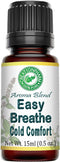 Easy Breathe Essential Oil Blend with Peppermint, Eucalyptus, Clary Sage, Rosemary, Cedar, Aromatherapy by Creation Pharm