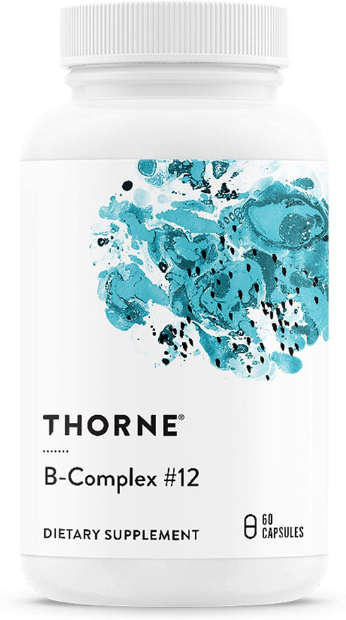 Thorne B-Complex #12 - Vitamin B Complex with Active B12 and Folate - 60 Capsules