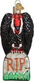 Old World Christmas Decorations Glass Blown Ornaments for Christmas Tree, Halloween Vulture