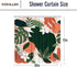 KOMLLEX Abstract Orange Floral Shower Curtain Set 60Wx72H Inch Modern Tropical Fruit Plant Shower Curtain Cute Citrus Aesthetic Spring Flower Bathroom Accessories Women Girl Palm Leaf Bathtub Decor
